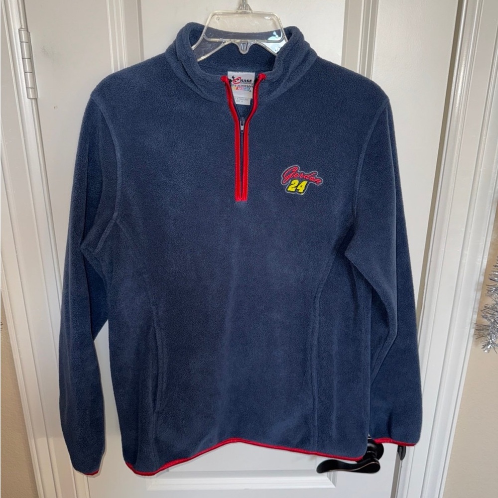 Jeff Gordon Vintage NASCAR Quarter Zip Sweater Size Medium